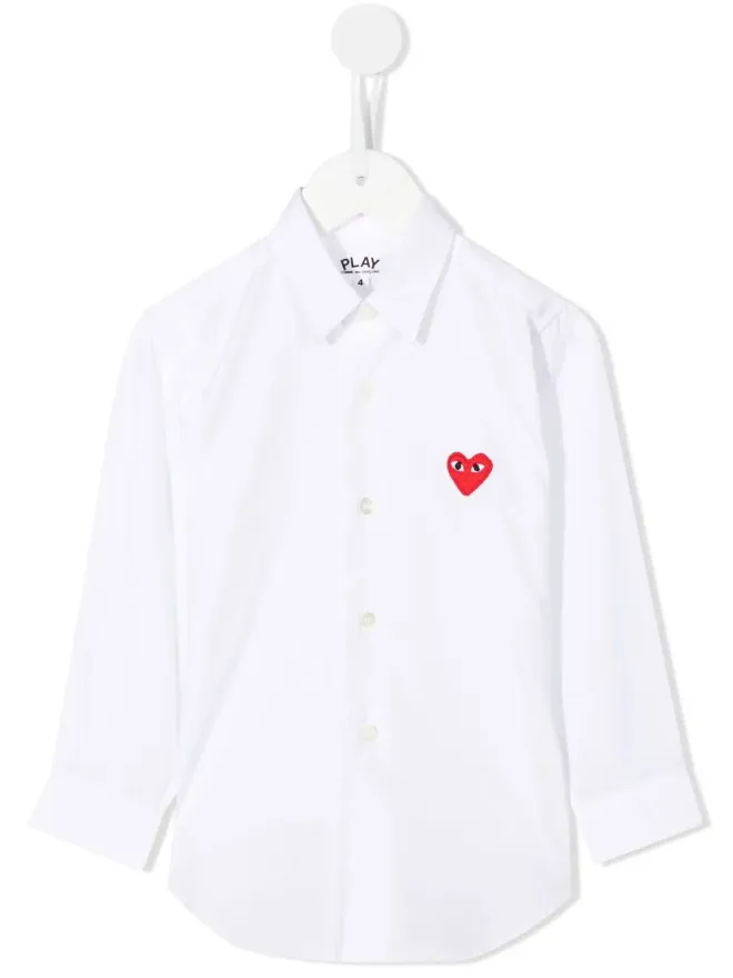 Comme Des Garçons Play Kids Comme Des Garçons Play Kids ハート刺繍シャツの商品画像