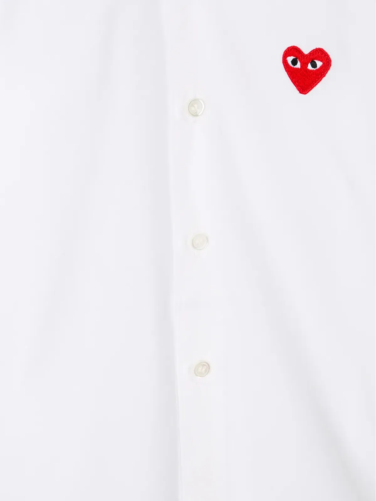 Comme Des Garçons Play Kids ハート刺繍シャツ - 画像5