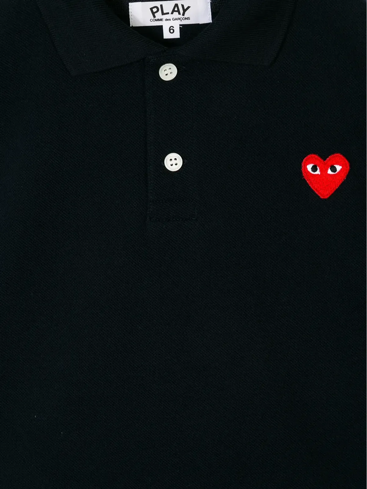 Comme Des Garçons Play Kids 刺繍ハート ポロシャツ - 画像5