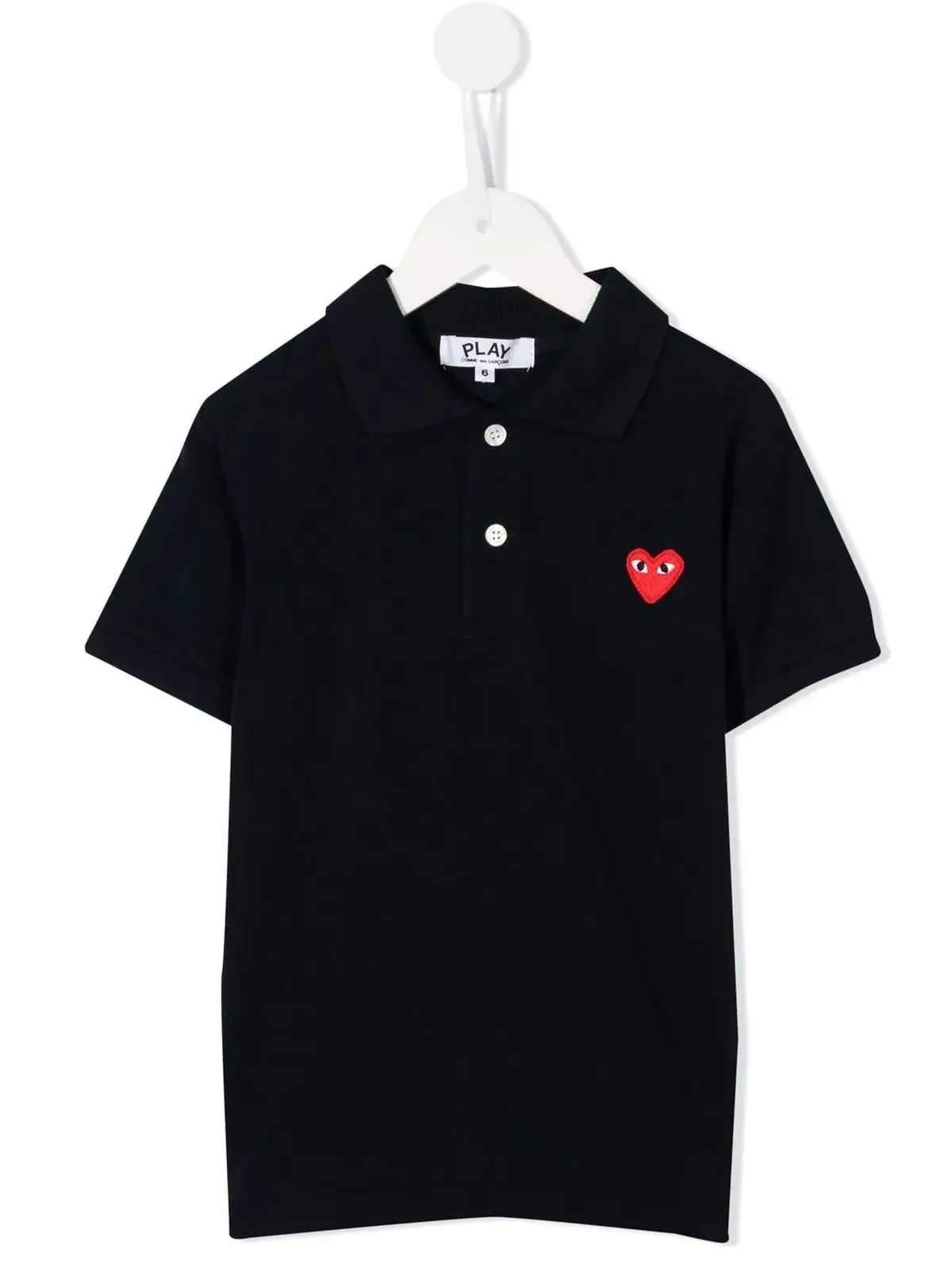 Comme Des Garçons Play Kids 刺繍ハート ポロシャツ - 画像2