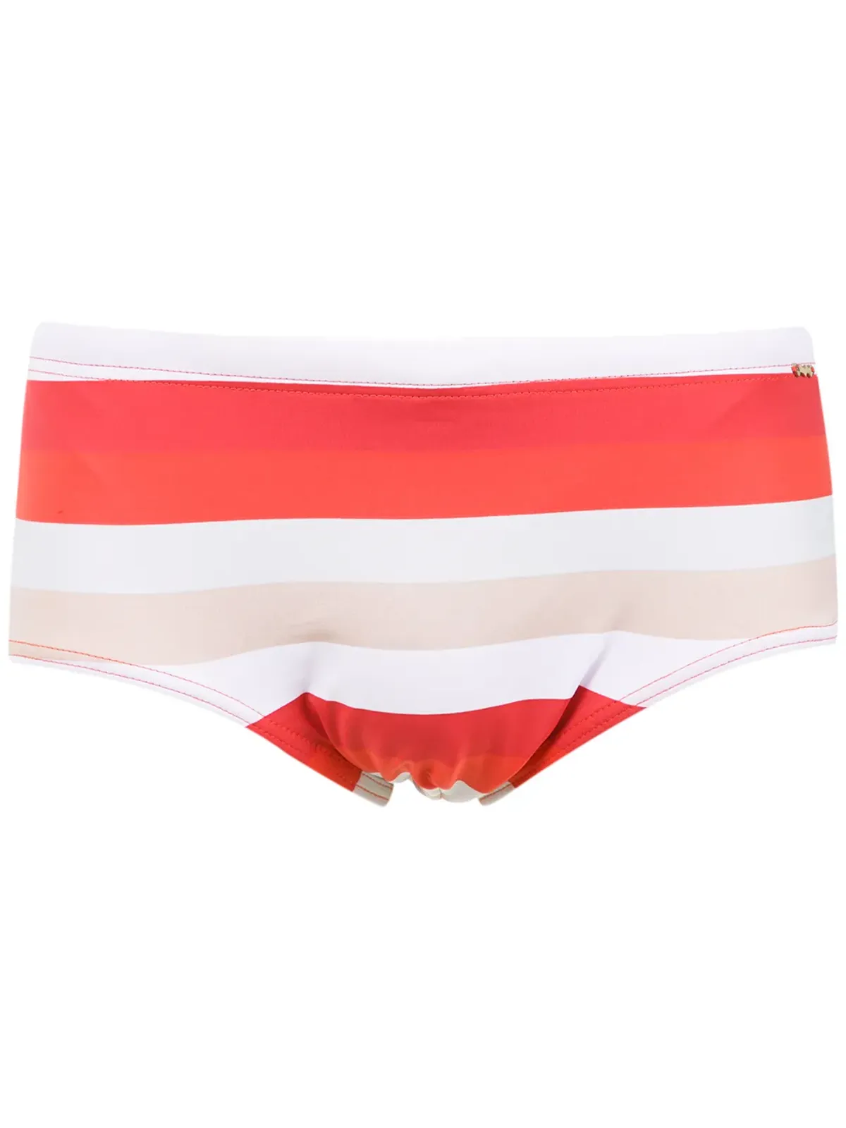 Amir Slama striped swim briefs - Red - 画像1
