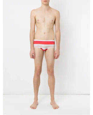 Amir Slama striped swim briefs - Red - サムネイル2