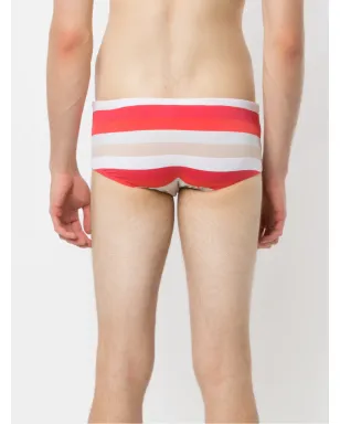 Amir Slama striped swim briefs - Red - サムネイル3