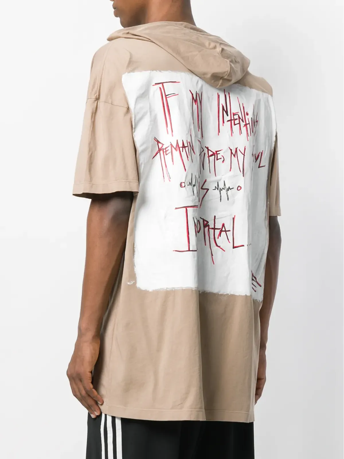 Faith Connexion オーバーサイズ フード付き タグ付き Tシャツ - 画像4
