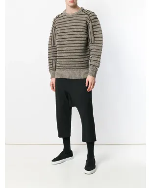 Issey Miyake ビンテージ トーンストライプのジャンパー - ブラウン - サムネイル2