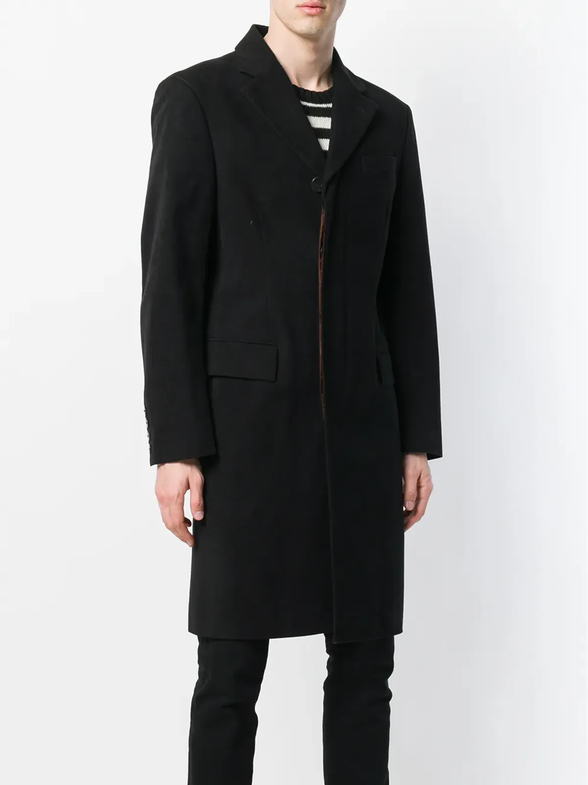 Jean Paul Gaultier Pre-Owned 隠しファスナー付きミディ丈コート - 画像3