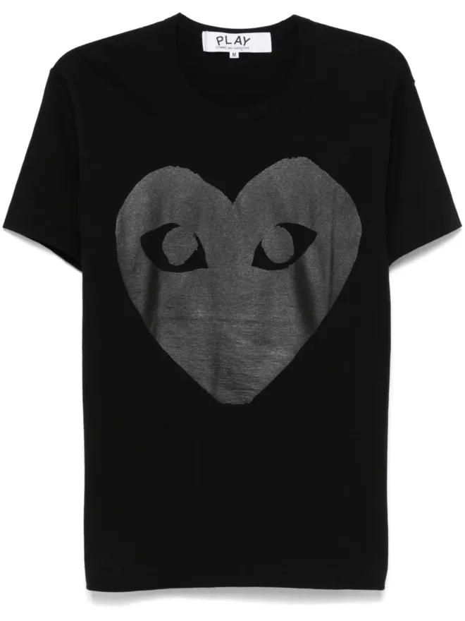 COMME des GARÇONS PLAY Comme Des Garçons Play graphic print T-shirt - Blackの商品画像