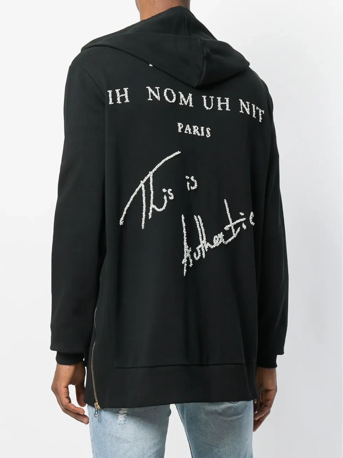 Ih Nom Uh Nit 長袖刺繍フーディー - 画像4