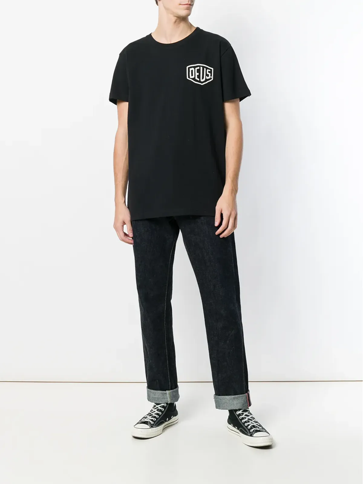 Deus Ex Machina オーバーサイズ ロゴTシャツ（ブラック） - 画像2