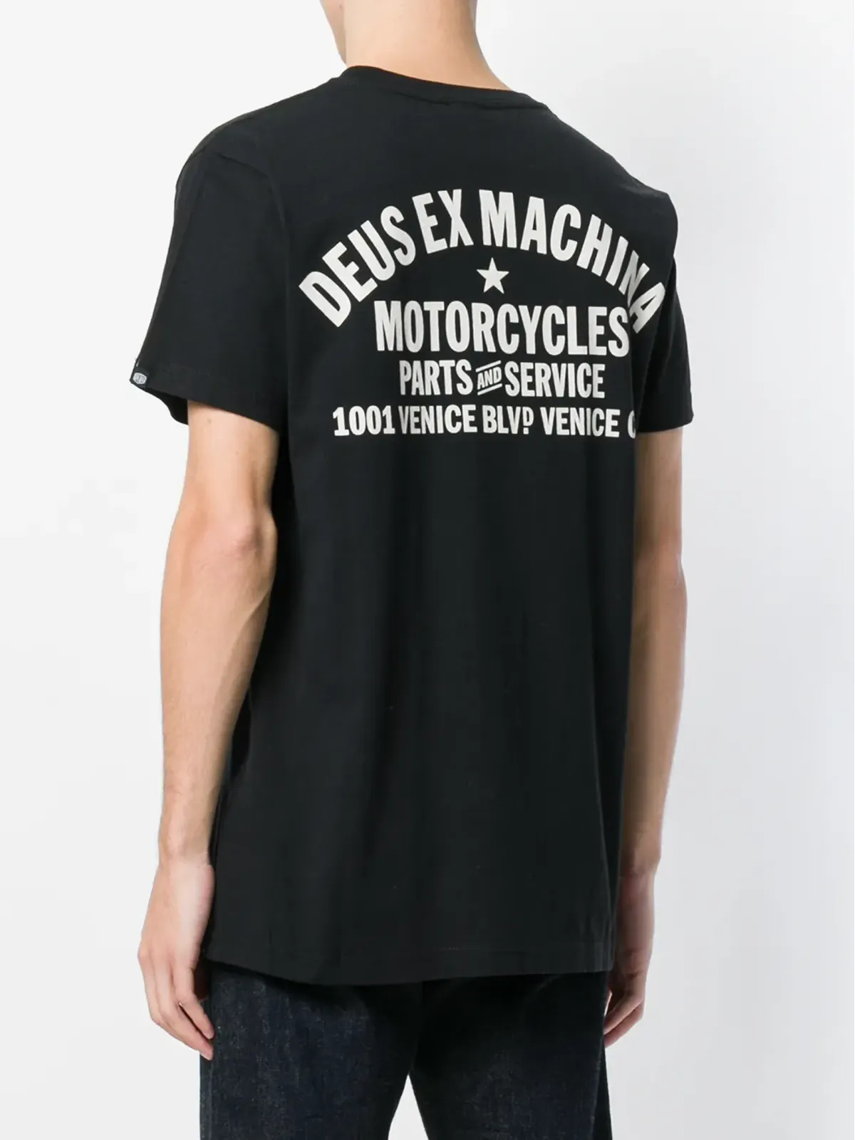 Deus Ex Machina オーバーサイズ ロゴTシャツ（ブラック） - 画像4
