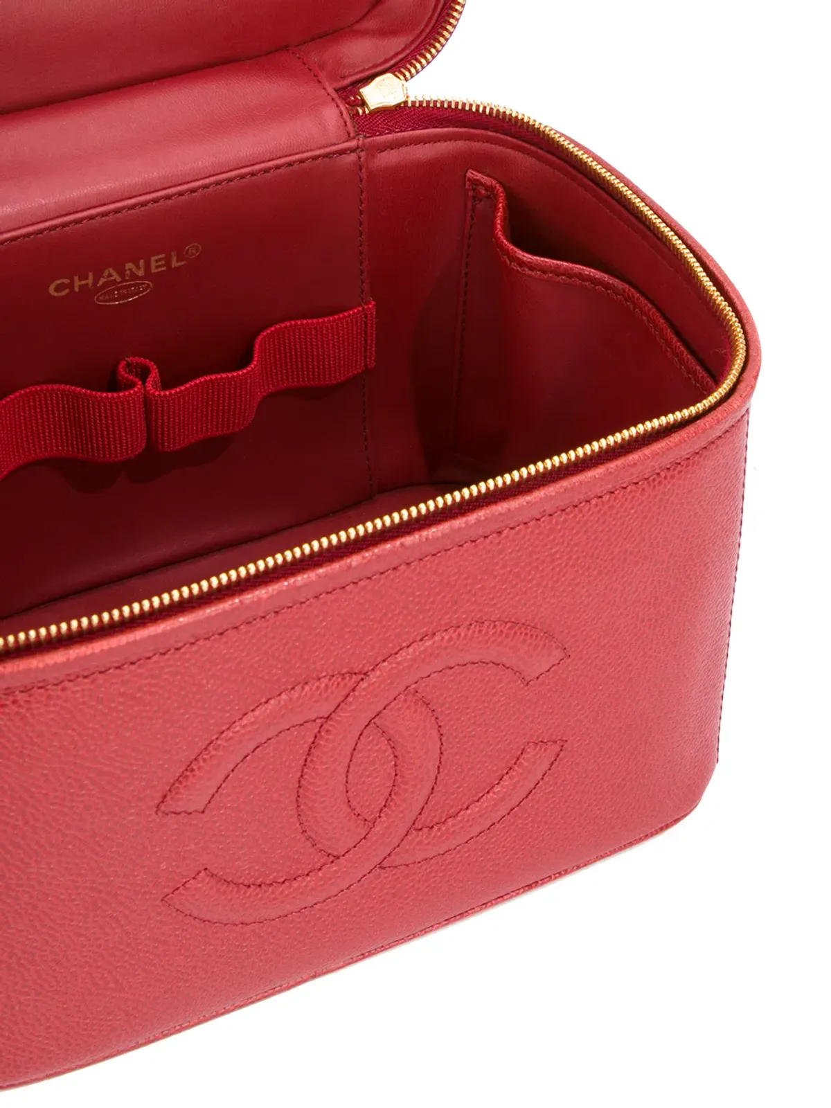 CHANEL Pre-Owned ショートコスメティック ロゴ トートバッグ - 画像5