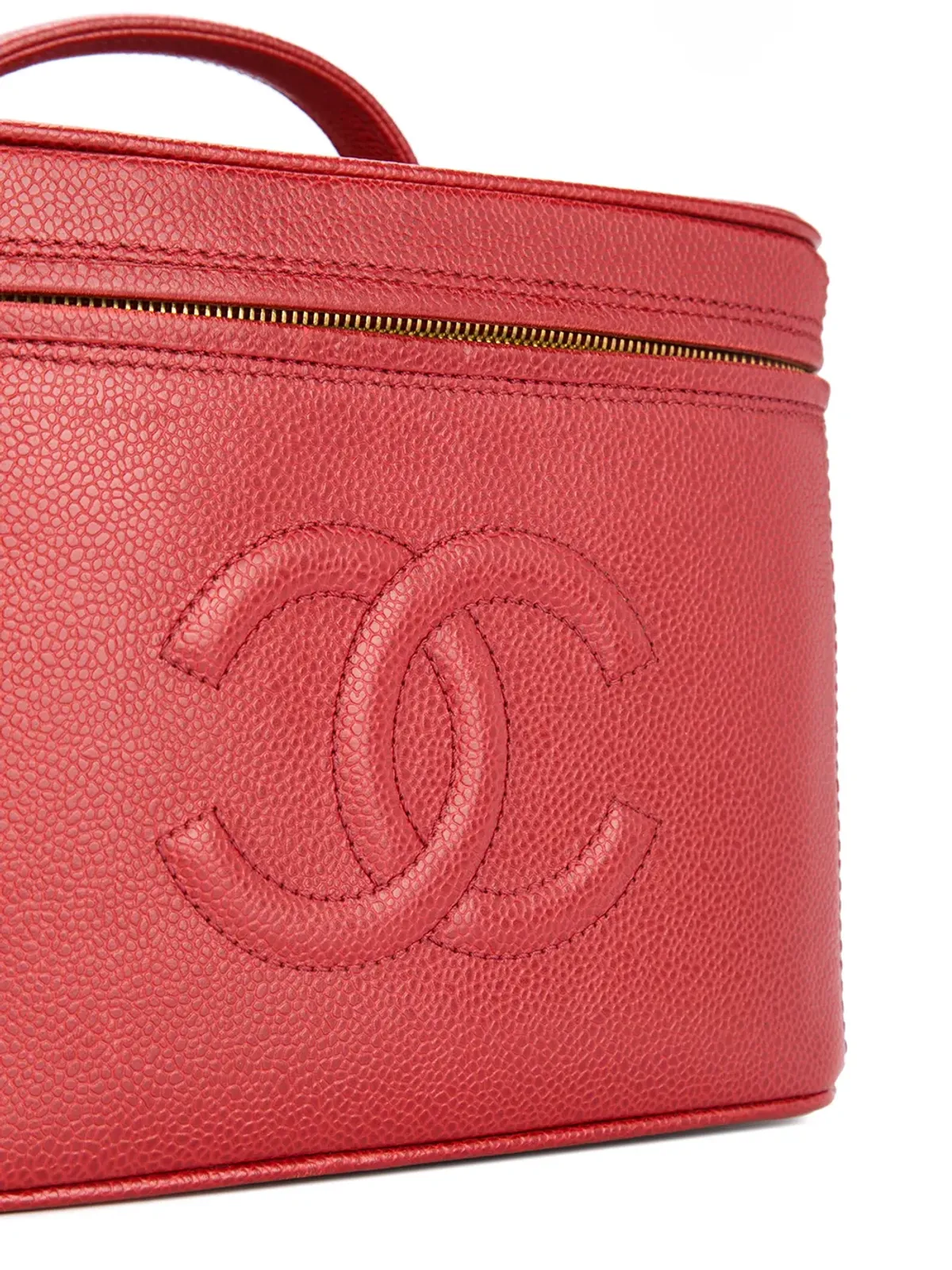 CHANEL Pre-Owned ショートコスメティック ロゴ トートバッグ - 画像4