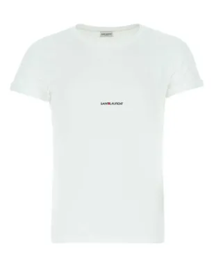 Saint Laurent ロゴプリント Tシャツ - White - サムネイル1