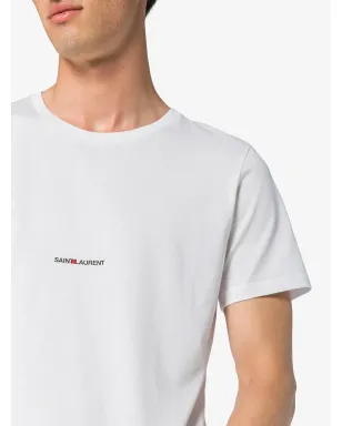 Saint Laurent ロゴプリント Tシャツ - White - サムネイル5