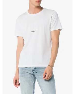 Saint Laurent ロゴプリント Tシャツ - White - サムネイル3