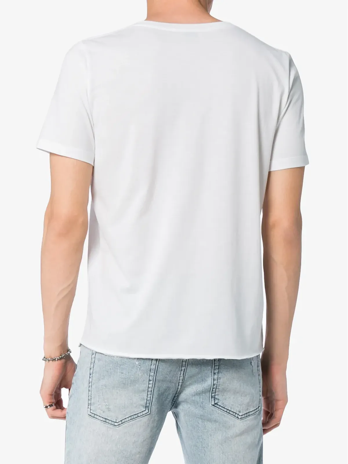 Saint Laurent ロゴプリント Tシャツ - White - 画像4