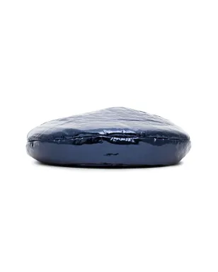 Maison Michel メタリックブルーのニュービリー ヴァニッシュドレザーハット - サムネイル4