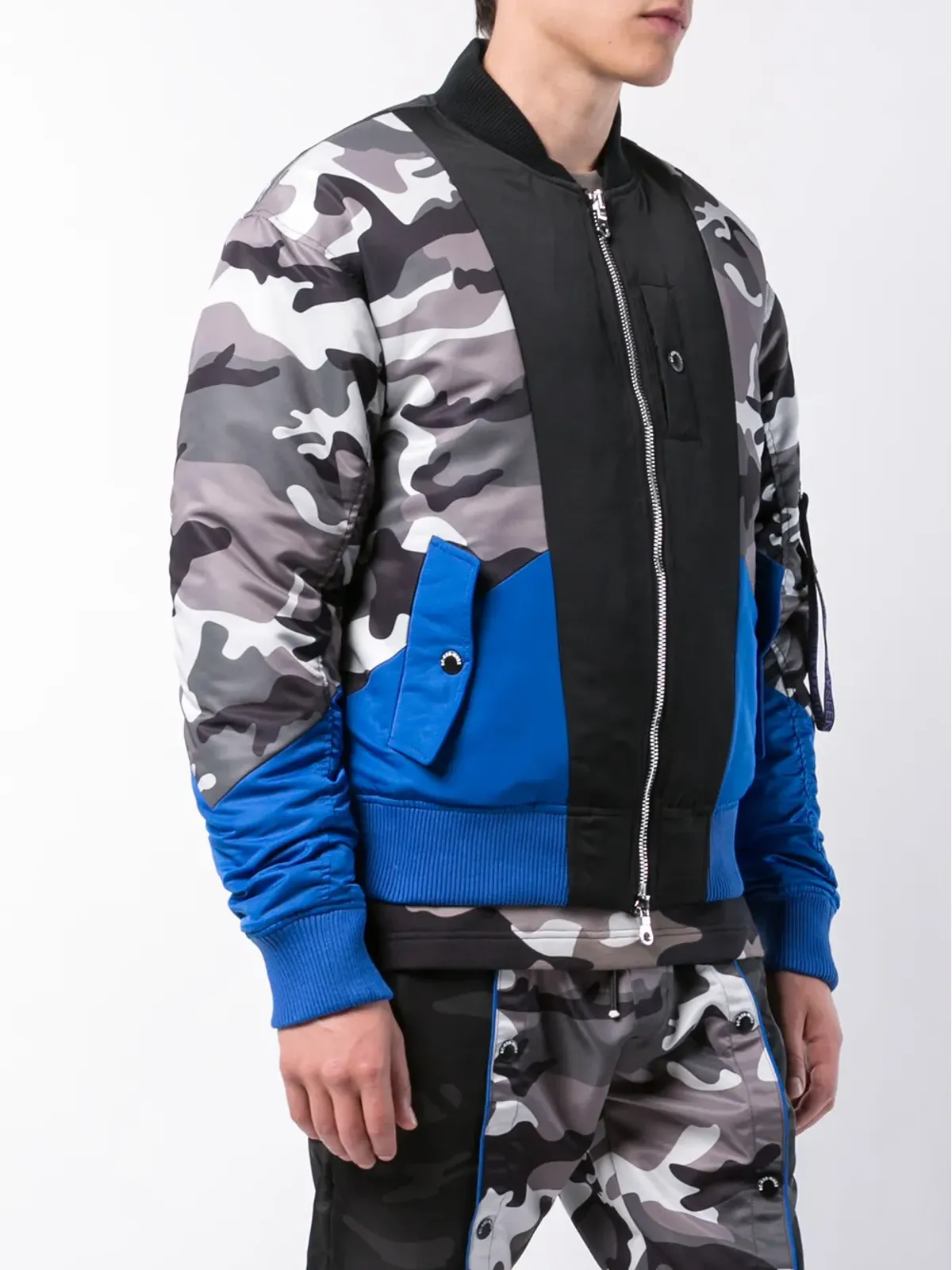 Mostly Heard Rarely Seen camouflage print bomber jacket - Black - 画像3