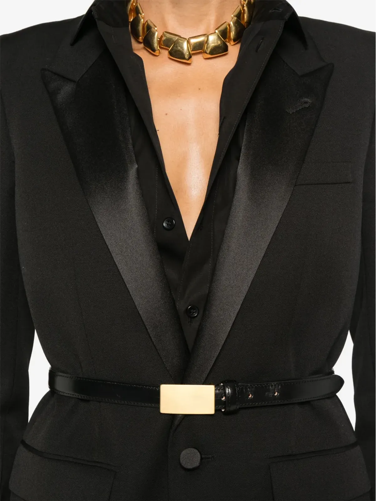 Saint Laurent シングルブレスト タキシードジャケット - 画像5