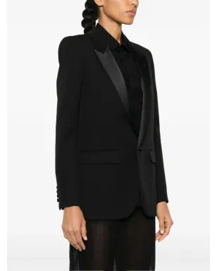 Saint Laurent シングルブレスト タキシードジャケット - サムネイル3