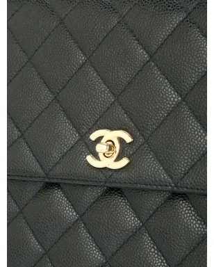 CHANEL Pre-Owned キルティング CC ロゴ ハンドバッグ - ブラック - サムネイル5