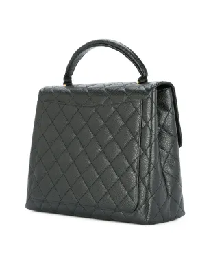 CHANEL Pre-Owned キルティング CC ロゴ ハンドバッグ - ブラック - サムネイル3