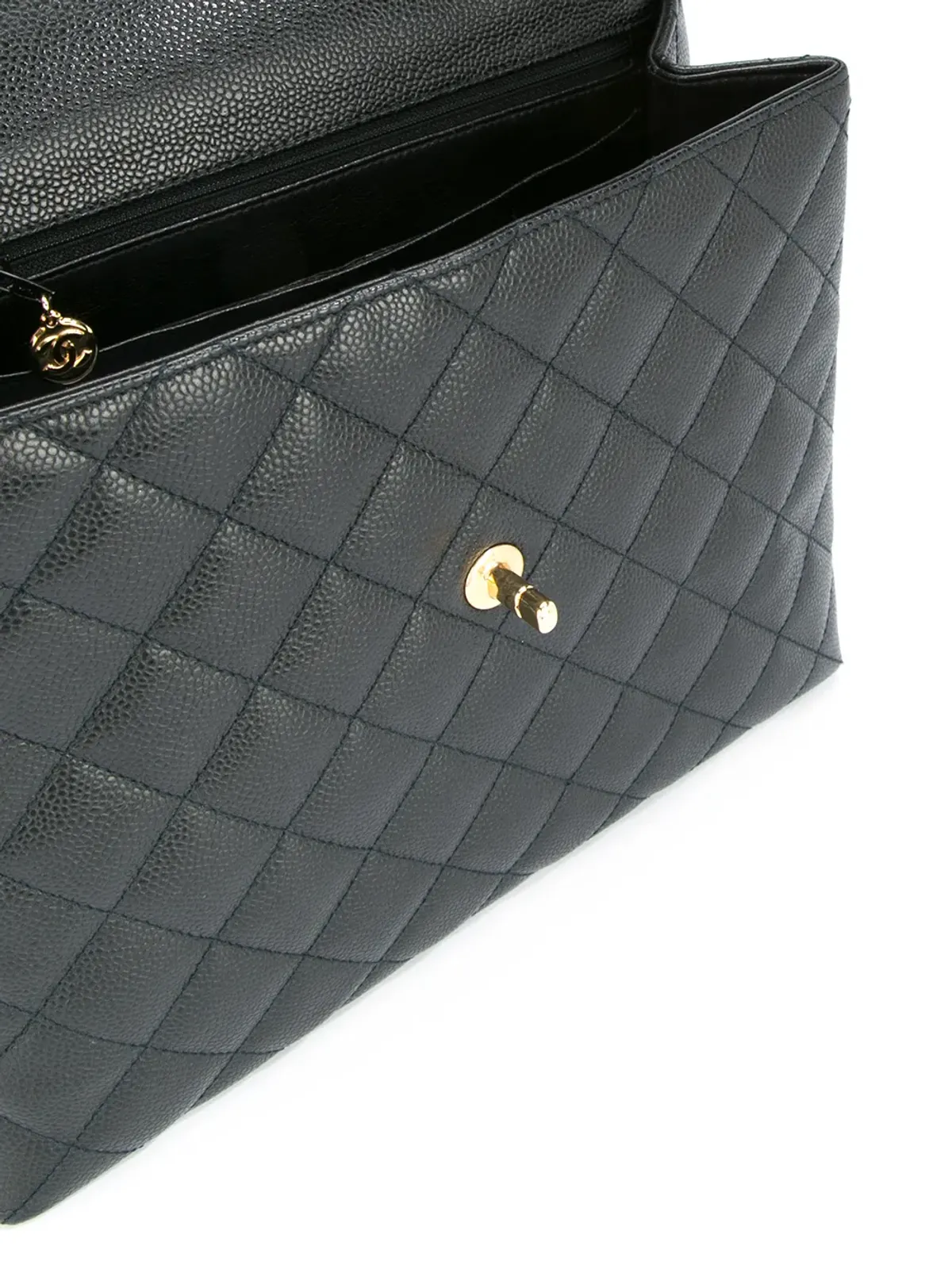 CHANEL Pre-Owned キルティング CC ロゴ ハンドバッグ - ブラック - 画像4