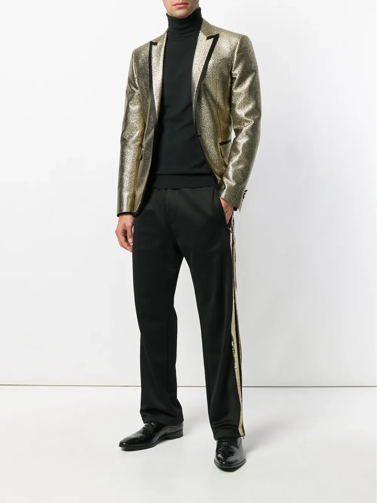 DSQUARED2 シークインストライプ・トラックパンツ - ブラック - 画像2