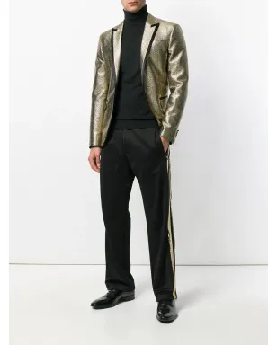 DSQUARED2 シークインストライプ・トラックパンツ - ブラック - サムネイル2