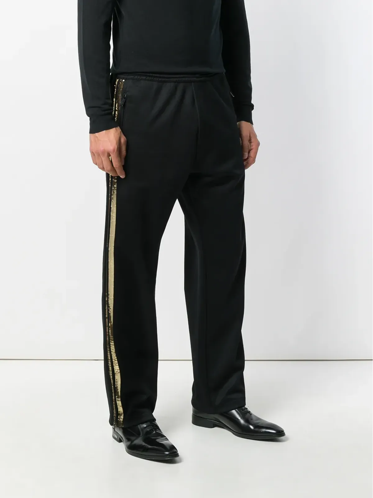 DSQUARED2 シークインストライプ・トラックパンツ - ブラック - 画像3