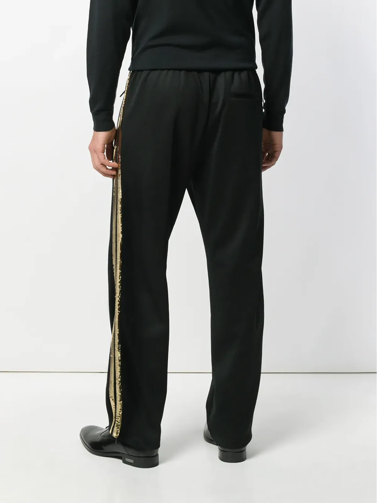 DSQUARED2 シークインストライプ・トラックパンツ - ブラック - 画像4