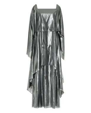 Alberta Ferretti レイヤード風オフショルダー ガウン（メタリック） - サムネイル1