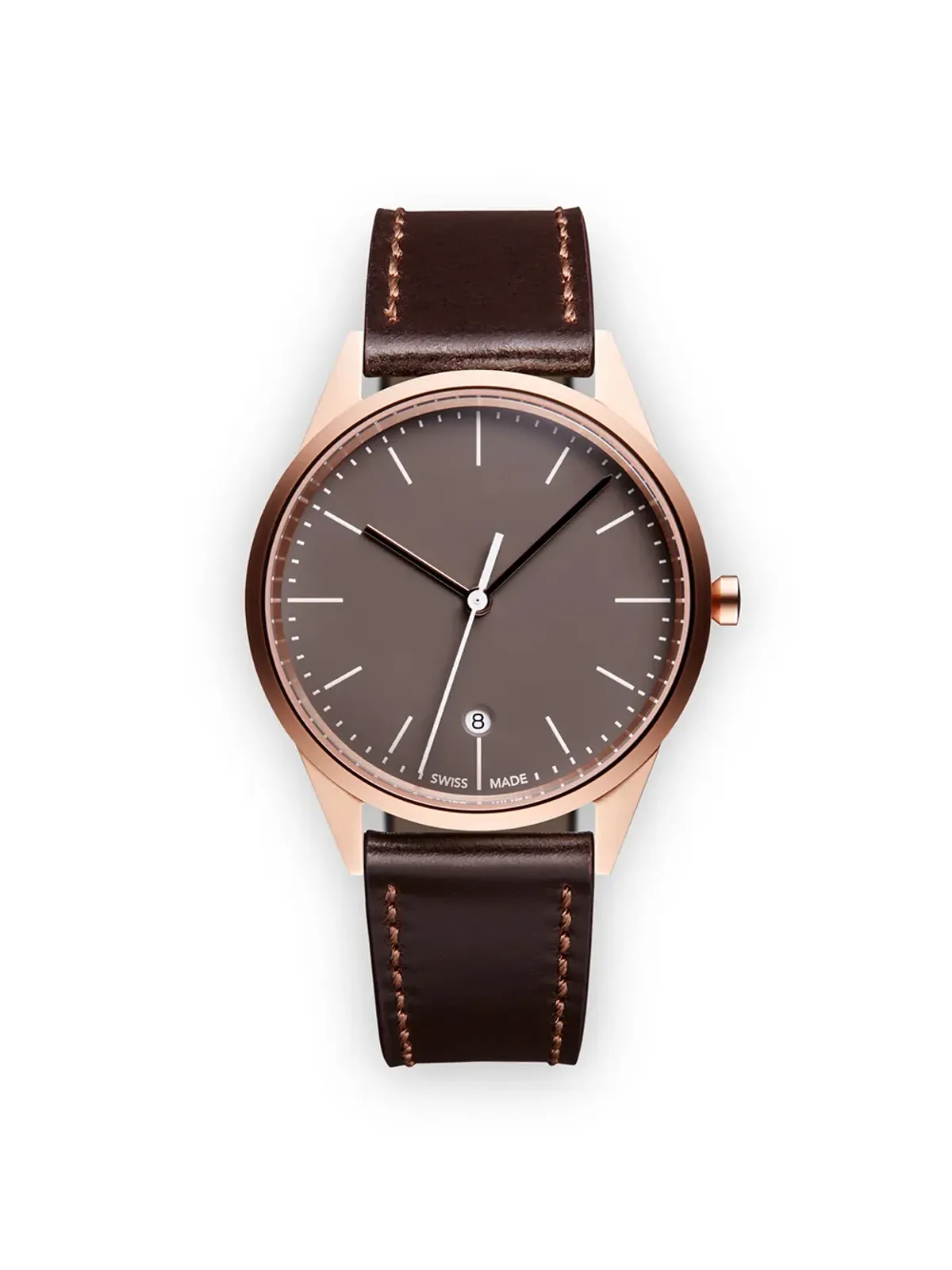 Uniform Wares C36 Date watch - Brown - 画像1