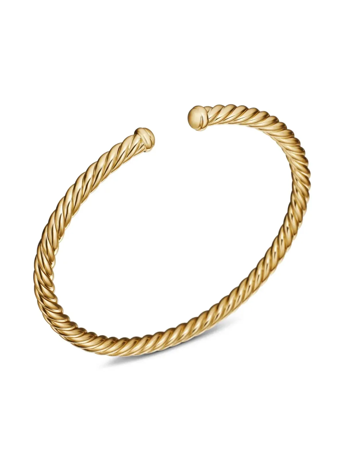 David Yurman 18kt Yellow Gold モダン ケーブルスピラ ブレスレット - 画像5