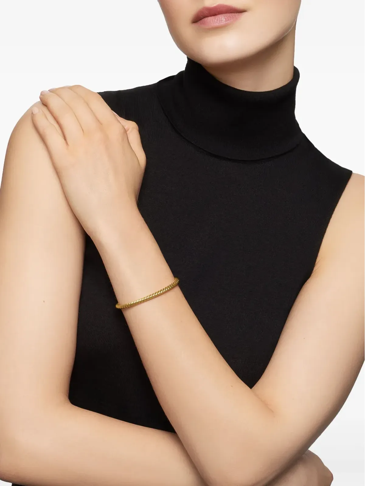 David Yurman 18kt Yellow Gold モダン ケーブルスピラ ブレスレット - 画像2