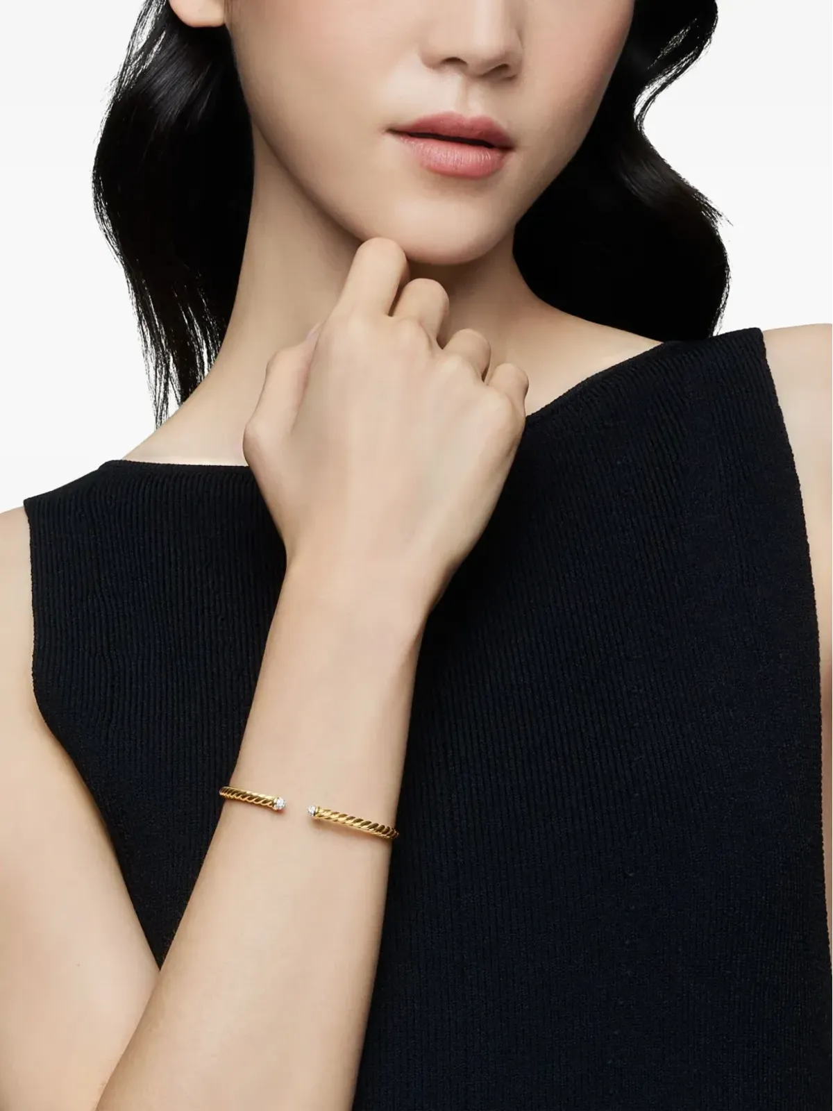 David Yurman モダン ケーブルスピラ ダイヤモンド ブレスレット - 画像2
