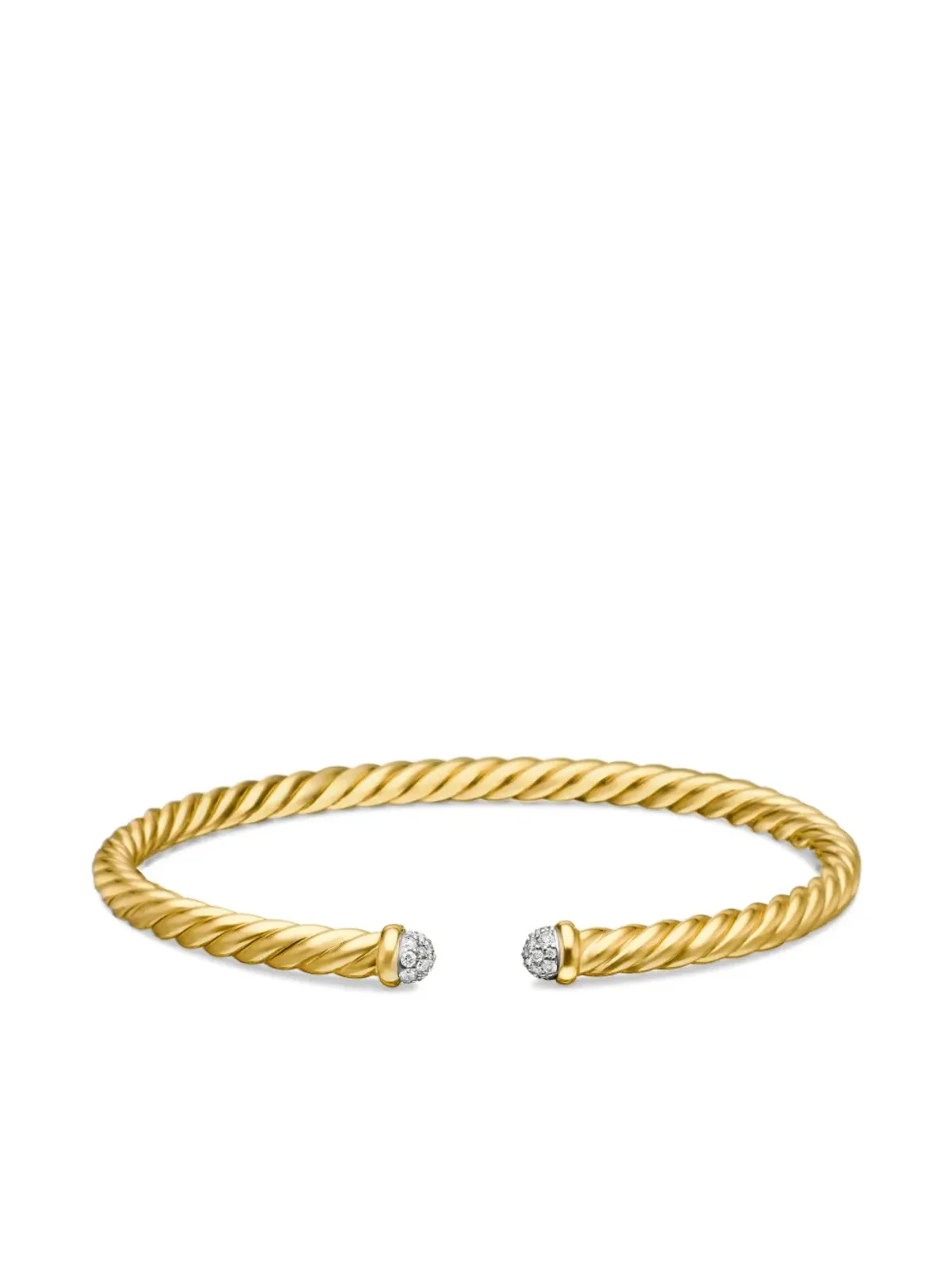David Yurman モダン ケーブルスピラ ダイヤモンド ブレスレット - 画像4