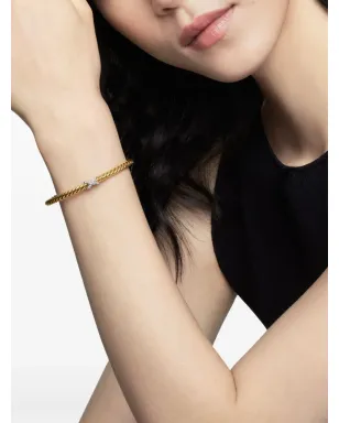 David Yurman 18kt イエローゴールド X Cablespira Station ダイヤモンド ブレスレット - サムネイル3