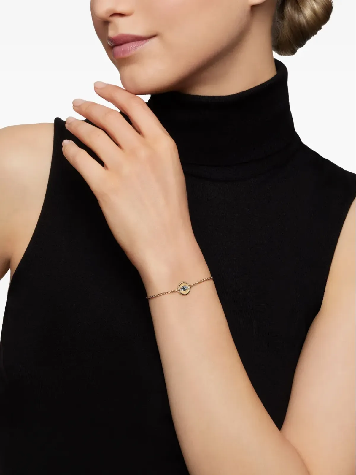 David Yurman Cable Collectibles Evil Eye パヴェ ブレスレット - 画像2