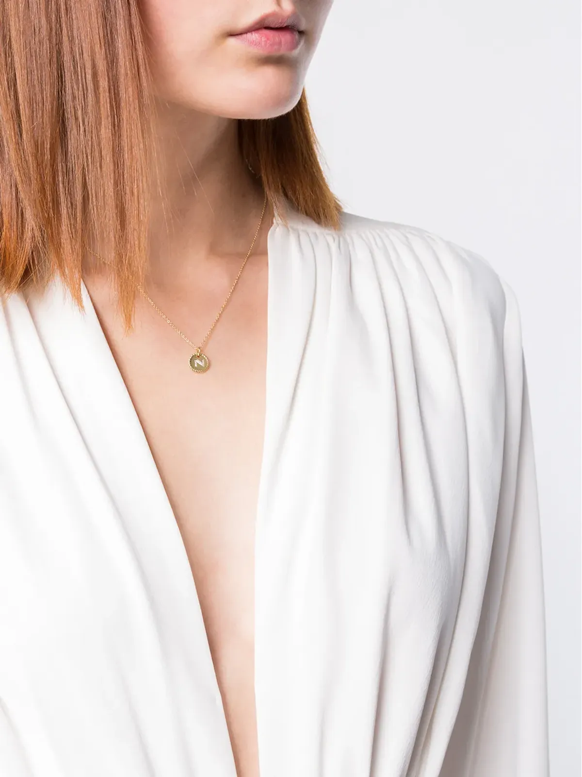 David Yurman Nイニシャルチャーム ダイヤモンド ネックレス - 画像2