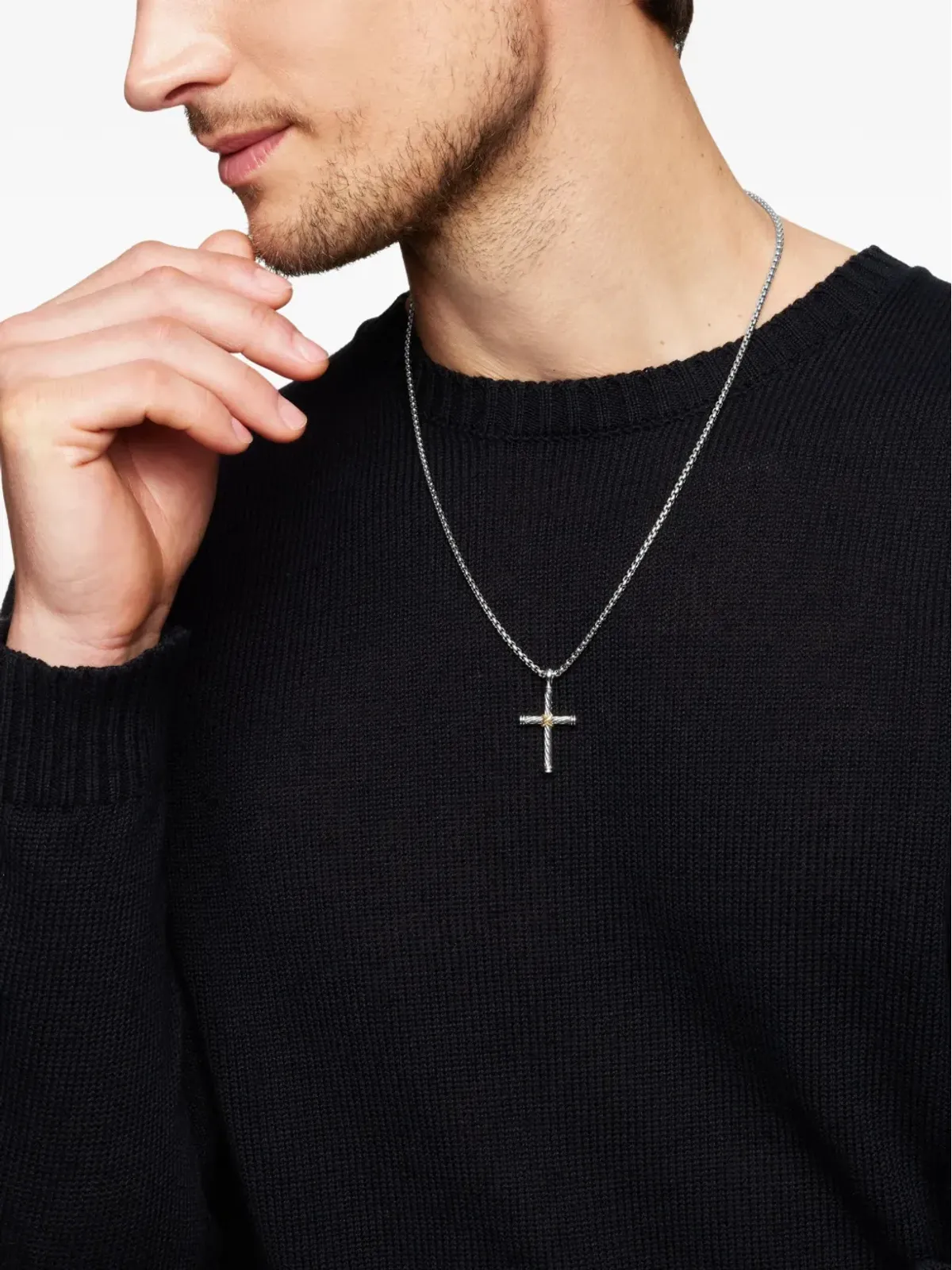 David Yurman Cable Cross ペンダント - 画像2