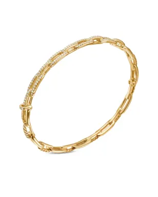 David Yurman 18kt イエローゴールド Stax チェーンリンク ダイヤモンド ブレスレット - サムネイル5