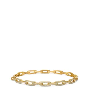 David Yurman 18kt イエローゴールド Stax チェーンリンク ダイヤモンド ブレスレット - サムネイル4