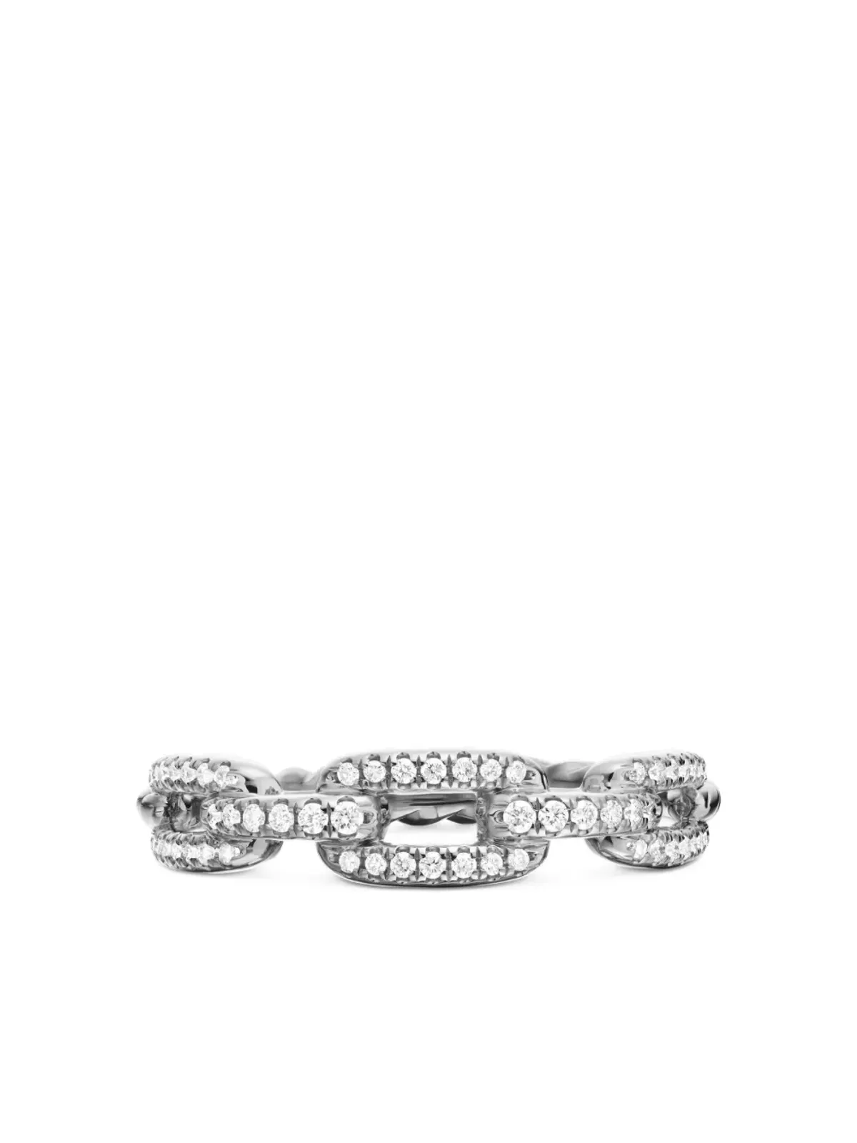 David Yurman Staxチェーンリンク ダイヤモンド リング - 画像5