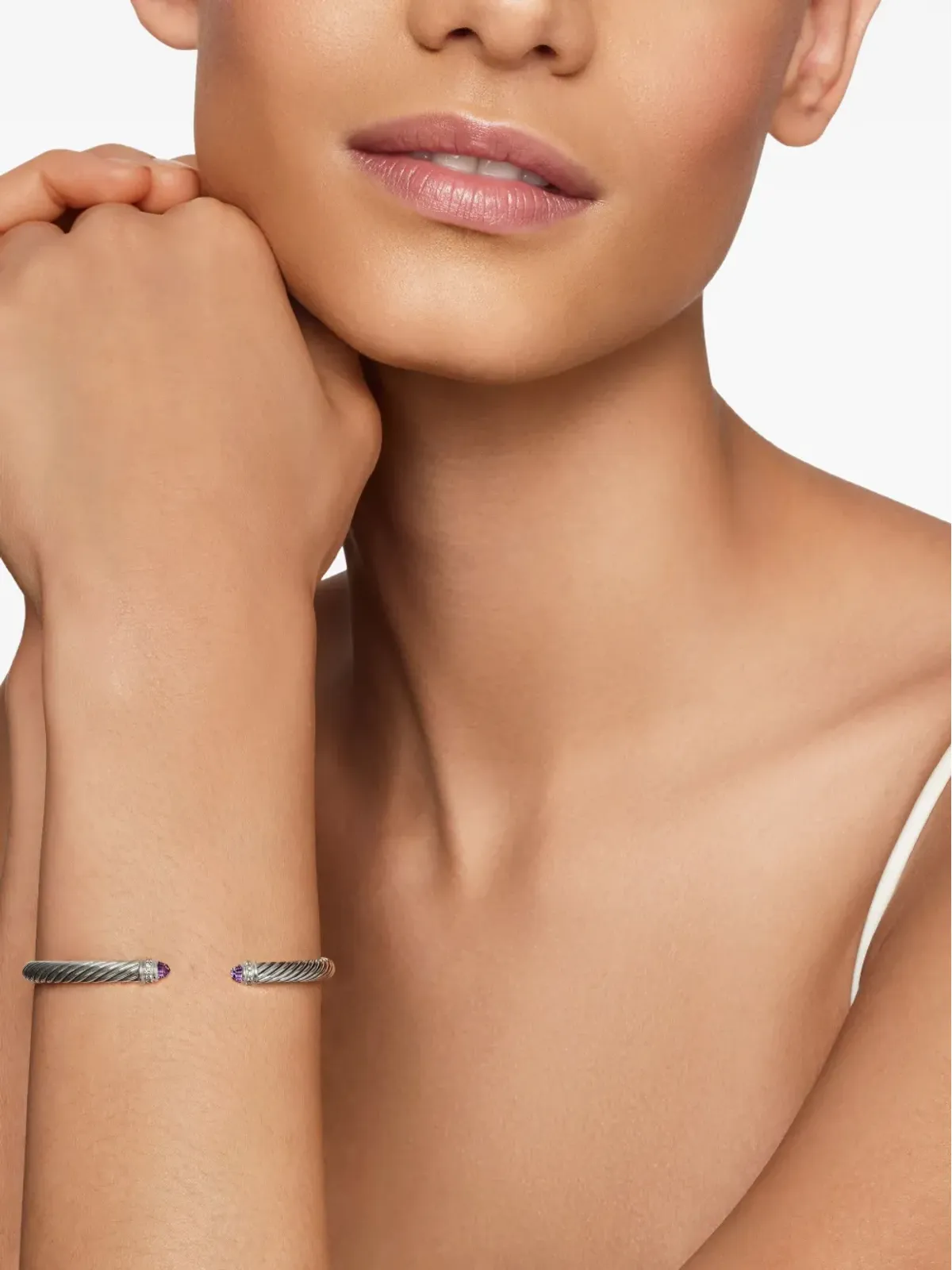 David Yurman クラシック ケーブル ダイヤモンド ブレスレット - 画像3