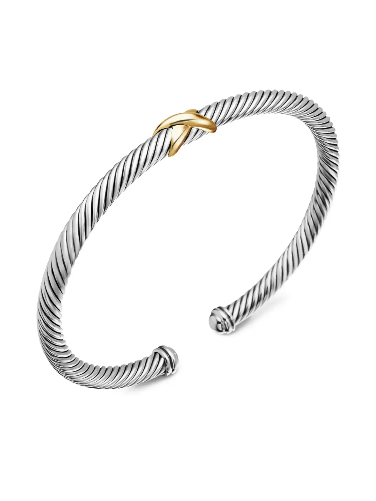 David Yurman X Classic Cable Station ブレスレット - 画像5