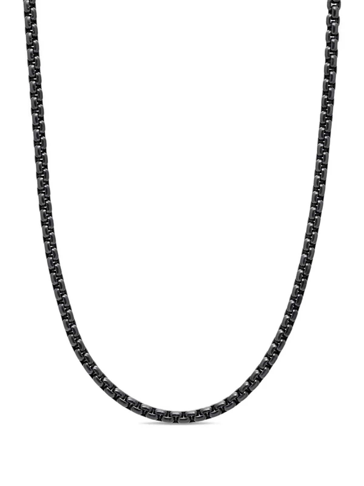 David Yurman ボックスチェーン ネックレス ブラック - 画像3