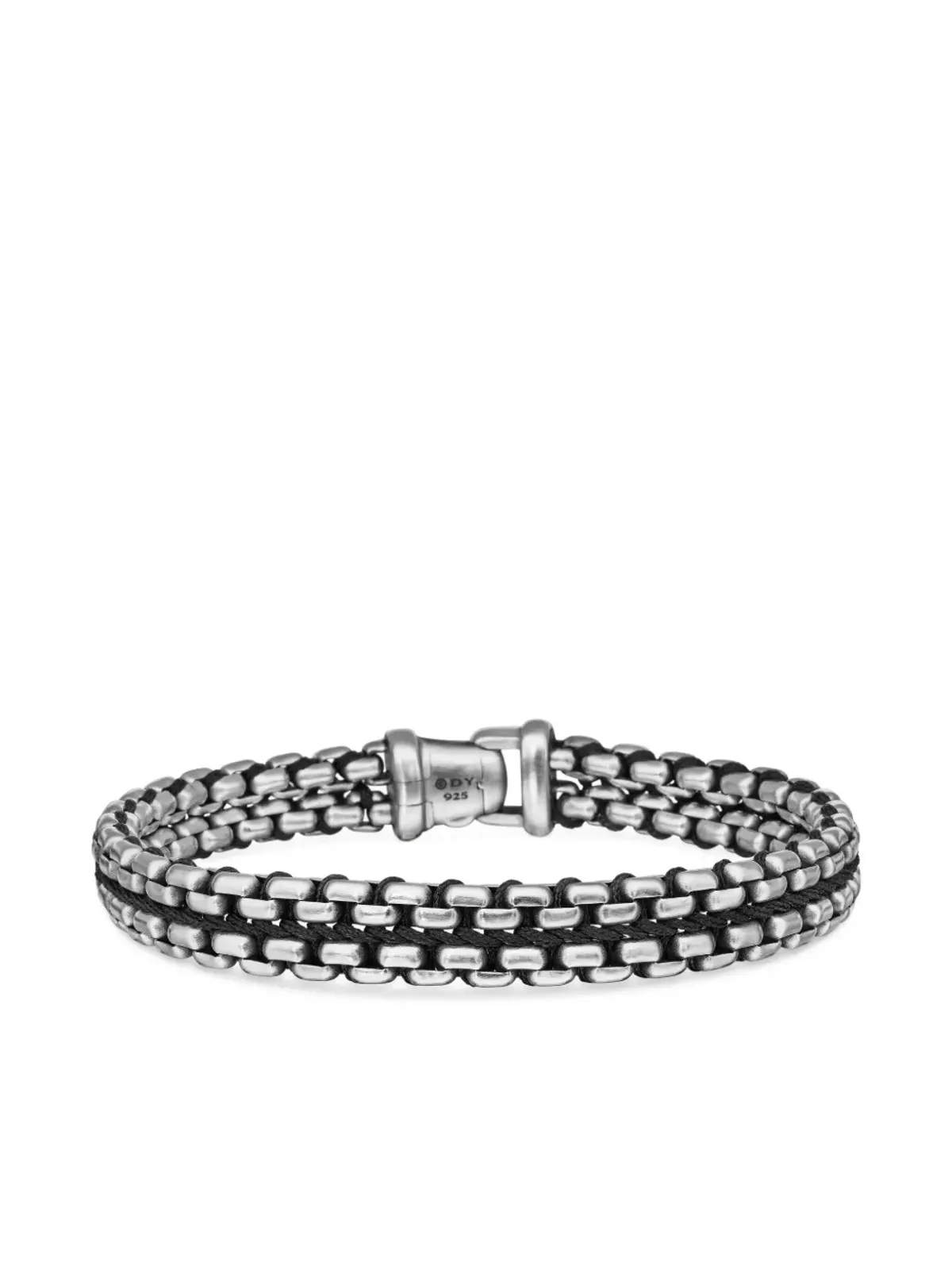 David Yurman スターリングシルバー 編み込みボックスチェーン ブレスレット - 画像4