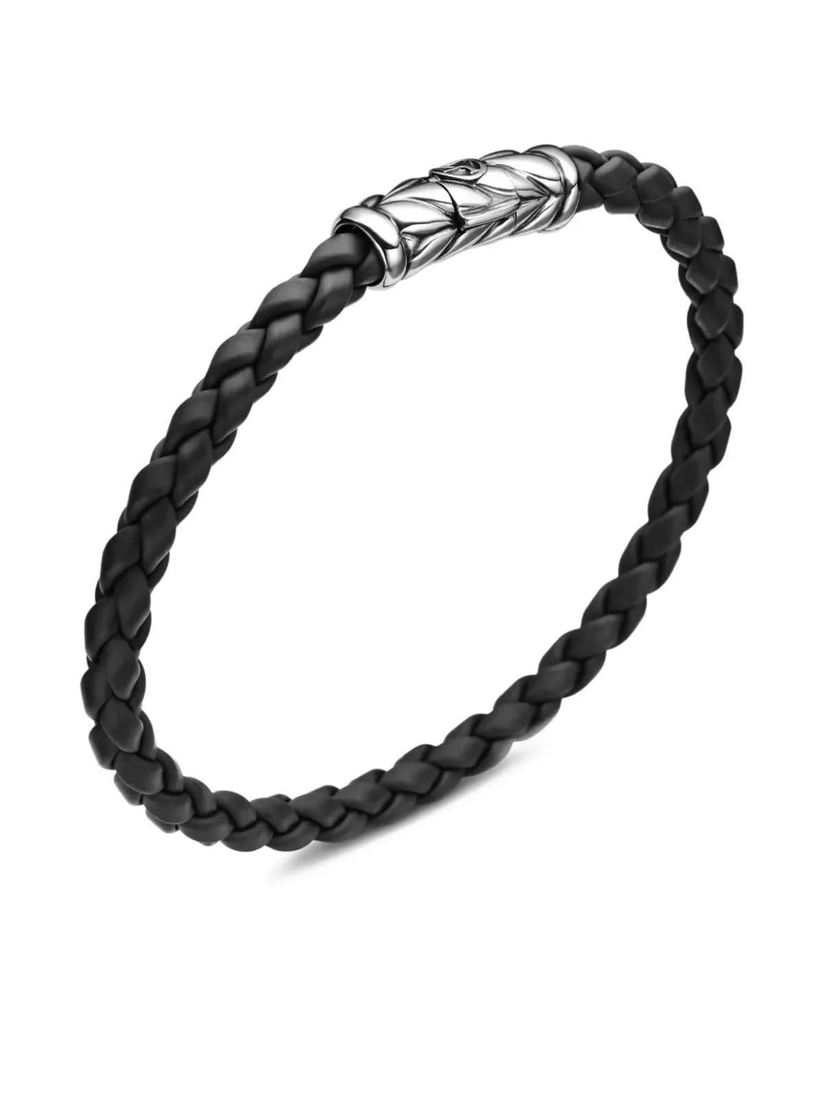 David Yurman チェブロン ウォーブン ブレスレット ブラック - 画像5