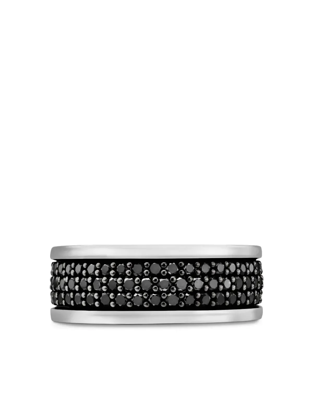 David Yurman ストリームライン三列ダイヤモンドバンドリング - 画像5